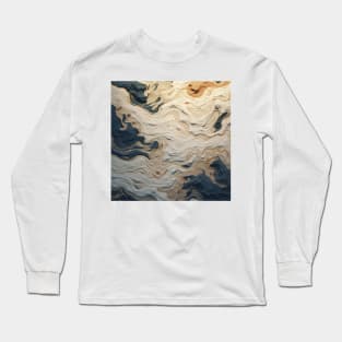 Stylized Surface Texture Long Sleeve T-Shirt